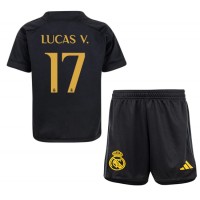 Koszulka piłkarska Real Madrid Lucas Vazquez #17 Strój Trzeci dla dzieci 2023-24 tanio Krótki Rękaw (+ Krótkie spodenki)